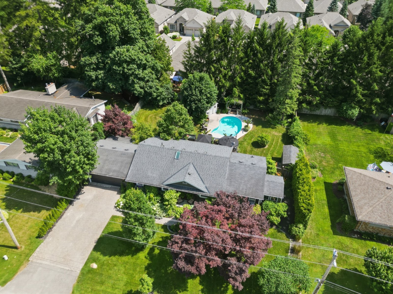 Drone, 7 Northcrest Drive, marketed by Hinsch Realty
